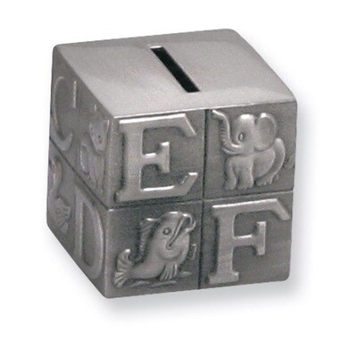 Pewter Finished Small Block Bank GL606, MPN: GL606, 15227808919