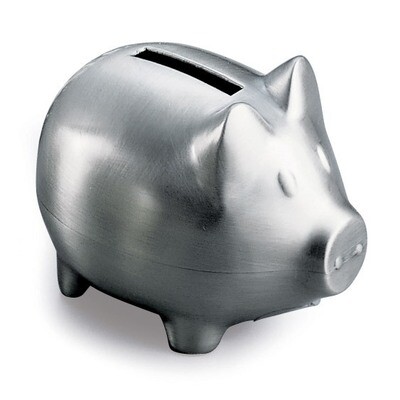 Pewter Finish Pig Bank GM9090, MPN: GM9090, 47105231380