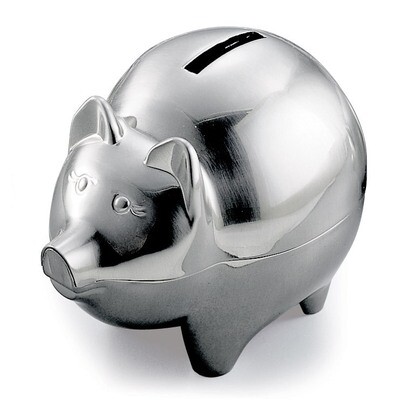 Pewter Finish Pig Bank GM9092, MPN: GM9092, 47105232363