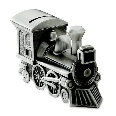 Pewter Finish Train Bank GM9084, MPN: GM9084, 47105221688