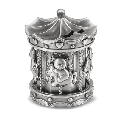 Pewter-tone Finish Carousel Bank GM21002, MPN: GM21002,