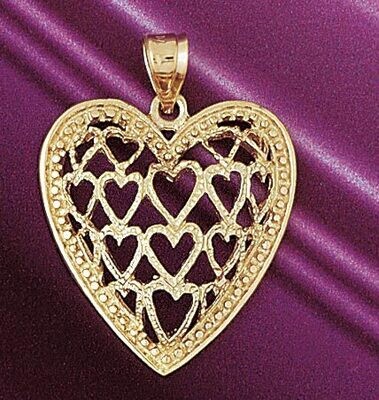 Dazzlers Jewelry Crown Heart Gladdah Pendant Necklace Charm Bracelet in Yellow, White or Rose Gold …