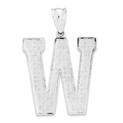 Initial W Charm Sterling Silver QC2766W, MPN: QC2766W, 883957906911
