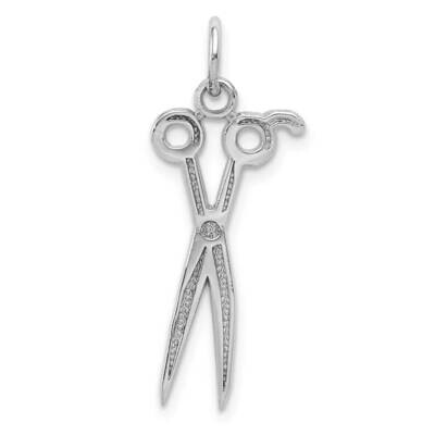 Scissors Charm 10k White Gold 10K3486, MPN: 10K3486,