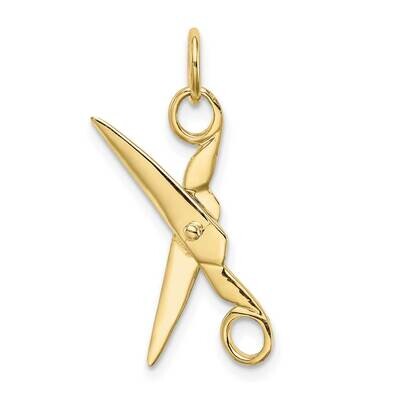 Moveable Scissors Charm 10k Gold 10XCH125, MPN: 10XCH125,