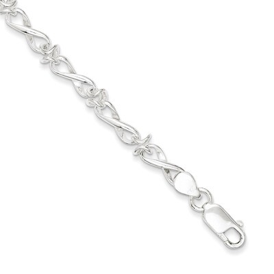 7.5 Inch Fancy Link Bracelet Sterling Silver Polished QG3232-7.5, MPN: QG3232-7.5, 191101294273
