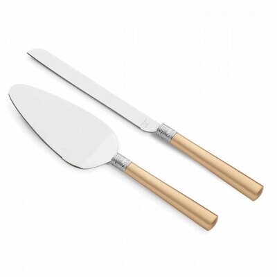 Vera Wang With Love Gold Cake Knife and Server Set, MPN: 40003663, 701587157636