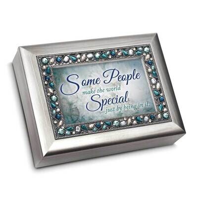 Someone Special Jeweled Silver Music Box: WONDERFUL WORLD GM22910, MPN: GM22910, 633303852924