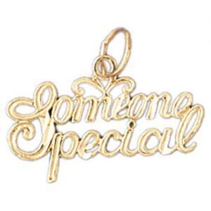 Dazzlers Jewelry Someone Special Pendant Necklace Charm Bracelet in Yellow, White or Rose Gold 1025…