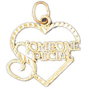 Dazzlers Jewelry Someone Special Pendant Necklace Charm Bracelet in Yellow, White or Rose Gold 1025…