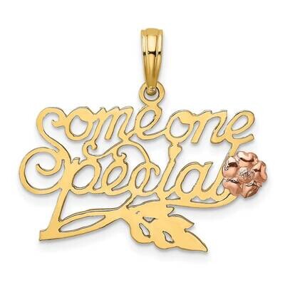 Someone Special with Flower Charm 14k Two-tone Gold K9127, MPN: K9127, 637218046805