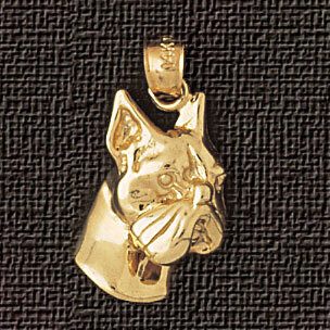 Dazzlers Jewelry Boxer Dog Pendant Necklace Charm Bracelet in Yellow, White or Rose Gold 2156, MPN:…
