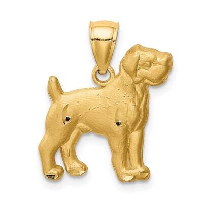 Boxer Pendant 14k Gold Diamond-cut C4618, MPN: C4618, 883957168494