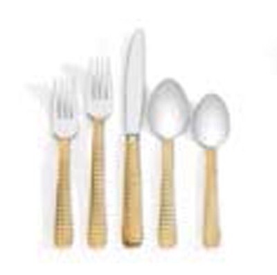 Michael Wainwright Manhattan Gold Five 5 Piece Place Setting, MPN: 42MA50, 878686004595