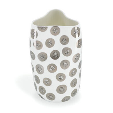 Michael Wainwright Tempio Luna Platinum Pinched Vase Dots, MPN: 844877, 878686013450
