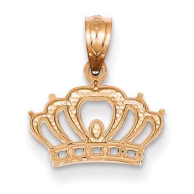 Crown Pendant 14k Rose Gold YC1110, MPN: YC1110, 883957140438