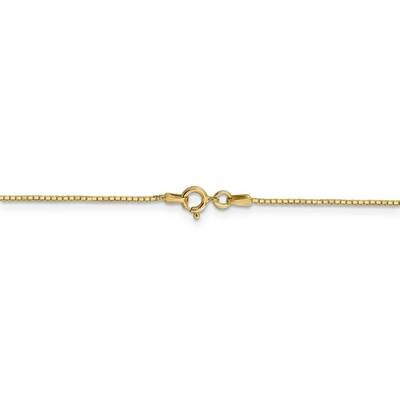 28 Inch .9mm Box Chain w/Spring Ring 14k Yellow Gold BOX087S-28, MPN: BOX087S-28, 886774611730