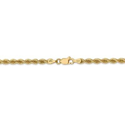 28 Inch 3.65mm Regular Rope Chain 14k Yellow Gold 025S-28, MPN: 025S-28, 883957964713