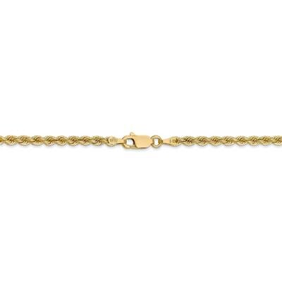 28 Inch 2.75mm Regular Rope Chain 14k Yellow Gold 021S-28, MPN: 021S-28, 883957921693