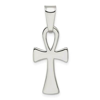 Ankh Cross Pendant Sterling Silver Polished QC11132, MPN: QC11132,