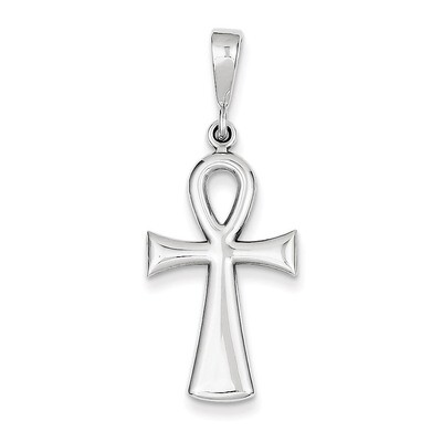 Ankh Cross Pendant 14k White Gold D1635, MPN: D1635, 883957246826