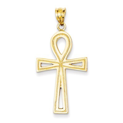 Ankh Cross Charm 14k Gold C174, MPN: C174, 883957278131