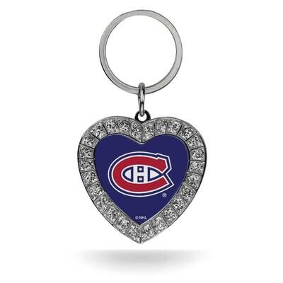 NHL Montreal Canadiens Rhinestone Heart Key Ring GC7975, MPN: GC7975, 94746940409