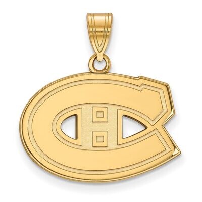 Montreal Canadiens Medium Pendant 10k Yellow Gold 1Y003CAN, MPN: 1Y003CAN, 886774734620