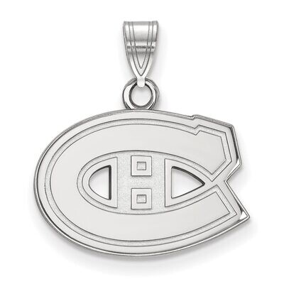 Montreal Canadiens Small Pendant 10k White Gold 1W002CAN, MPN: 1W002CAN, 886774732558