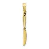 Table Knife Charm 10k Gold 3-D &amp; Polished 10K7344, MPN: 10K7344,