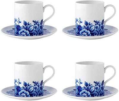 Vista Alegre Blue Ming Tea Cup And Saucer Set of 4 21128654, MPN: 21128654, 5601266130620