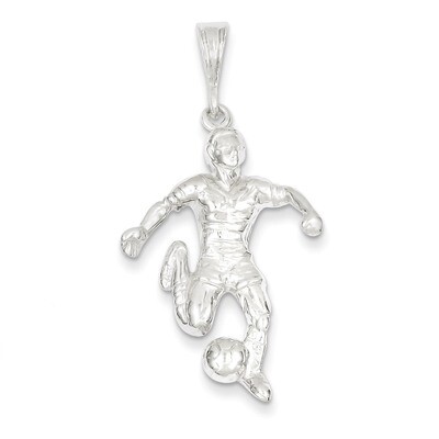 Soccer Player Charm Sterling Silver QC723, MPN: QC723, 883957916781