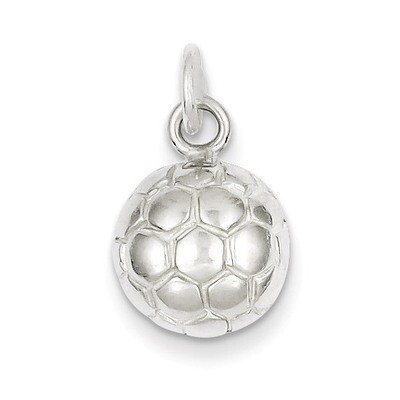 Soccer Ball Charm Sterling Silver QC710, MPN: QC710, 883957916705