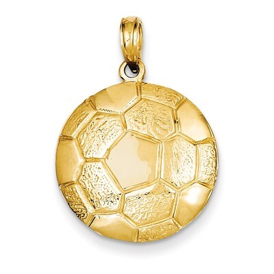 Soccer Ball Pendant 14k Gold K3584, MPN: K3584, 637218049486