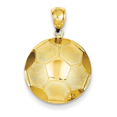 Soccer Ball Pendant 14k Gold C3580, MPN: C3580, 886774089393
