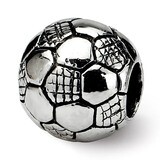 Soccer Ball Bead - Sterling Silver QRS787, MPN: QRS787, 883957727936