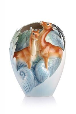 Franz Porcelain Partnership For The Future Impalas Vase FZ02875, MPN: FZ02875,