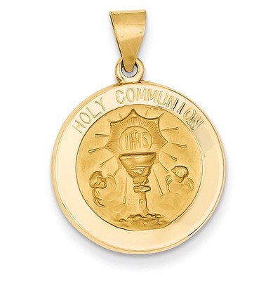 Holy Communion Medal Pendant 14k Gold REL168, MPN: REL168, 883957410258