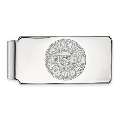 Arizona State University Money Clip Crest 10k White Gold 1W047AZS, MPN: 1W047AZS, 886774789224