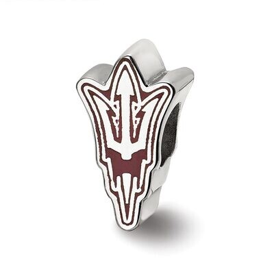 Arizona State University Pitchfork Enameled Logo Bead Sterling Silver SS500AZS, MPN: SS500AZS, 8106…