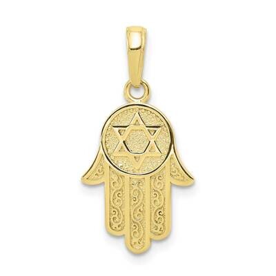 Jewish Hand of God with Star of David Pendant 10k Gold 10C3993, MPN: 10C3993, 63721818675