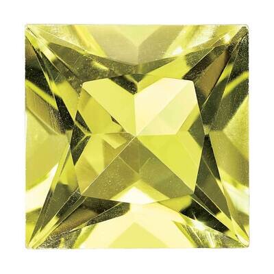 Lemon Quartz 5mm Princess AA Quality LQ-0500-SQP-AA, MPN: LQ-SQP-AA,