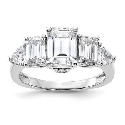 3 3/8ct. G H I True Light Moissanite Engagement Ring 14k White Gold RM4456B-330-WMT, MPN: RM4456B-3…