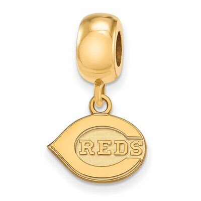 Cincinnati Reds Bead Charm x-Small Dangle Gold-plated Silver GP012RDS, MPN: GP012RDS, 886774914640
