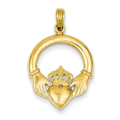 Claddagh Pendant 14k Gold Polished C2192, MPN: C2192, 637218068753