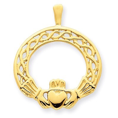 Claddagh Pendant 14k Gold D527, MPN: D527, 883957865133