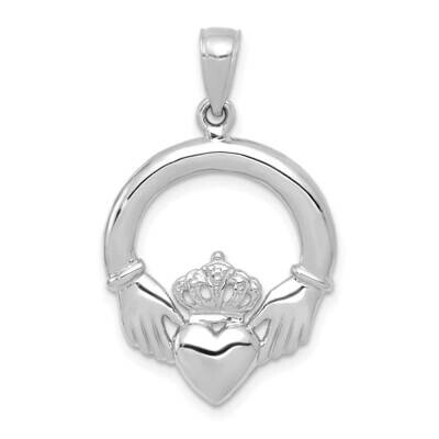 Claddagh Pendant 14k White Gold Polished C2192W, MPN: C2192W, 637218180080