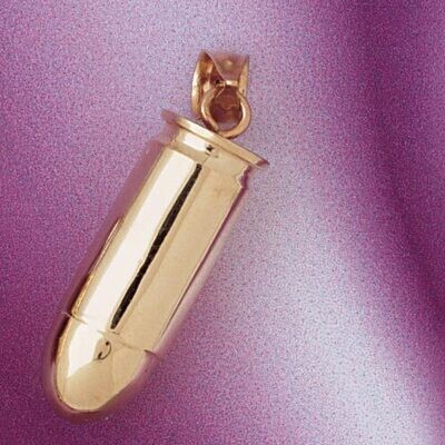 Dazzlers Jewelry Bullet Pendant Necklace Charm Bracelet in Yellow, White or Rose Gold 4510, MPN: DZ…