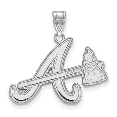 Atlanta Braves Large Pendant 10k White Gold 1W023BRA, MPN: 1W023BRA, 886774783352