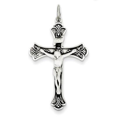 INRI Crucifix Pendant Antiqued Sterling Silver QC3418, MPN: QC3418, 883957495750